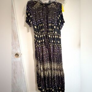 Button front drawstring adorable Free People dress